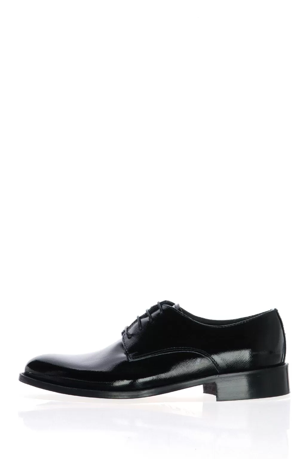 Outlet Allacciato Elegante In Vernice Saffiano Nero I Am & Accessories Uomo Scarpe Eleganti