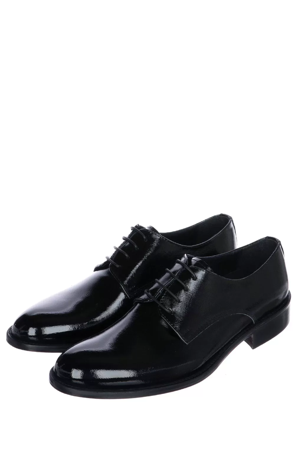Outlet Allacciato Elegante In Vernice Saffiano Nero I Am & Accessories Uomo Scarpe Eleganti
