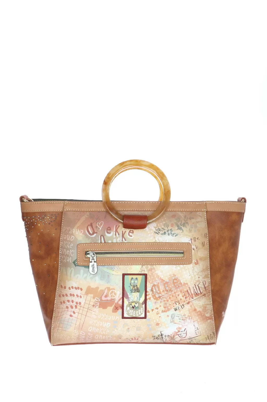 Best Sale Borsa A Tracolla Con Manici Rotondi A Fiori Anekke Accessori Donna
