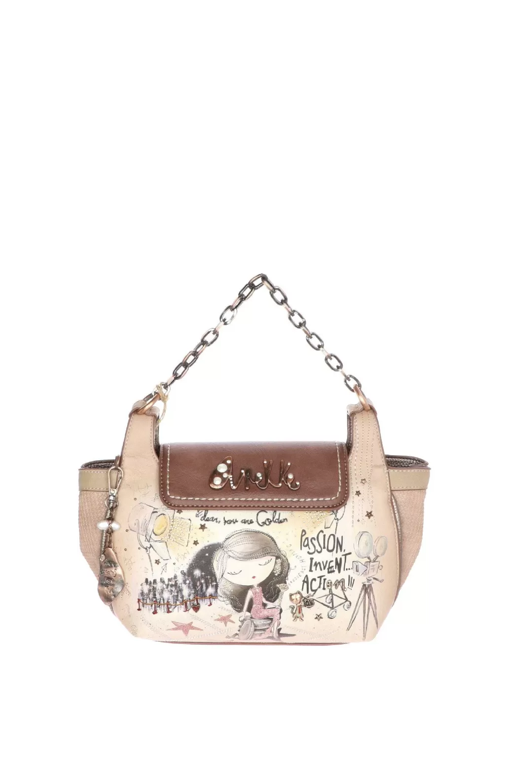 Sale Borsa A Tracolla Hollywood Con Manico In Metallo Anekke Accessori Donna