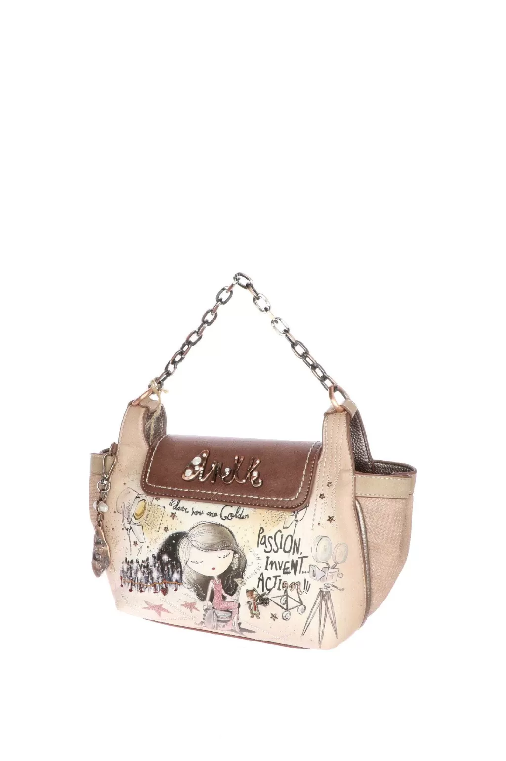 Sale Borsa A Tracolla Hollywood Con Manico In Metallo Anekke Accessori Donna