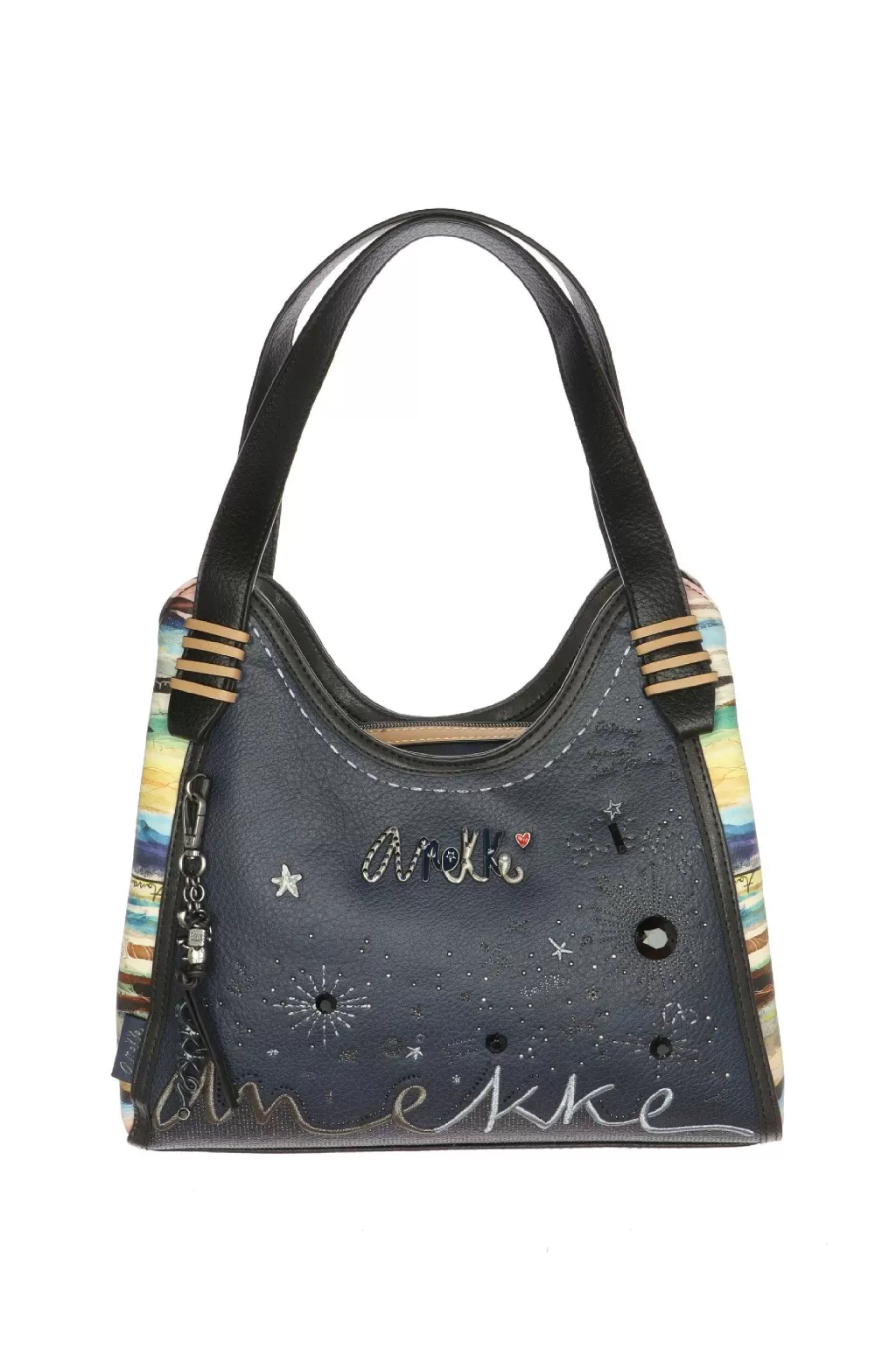 Outlet Borsa A Tracolla Studio Blu Navy Anekke Accessori Donna