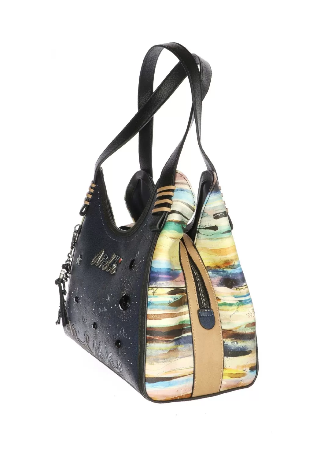 Outlet Borsa A Tracolla Studio Blu Navy Anekke Accessori Donna