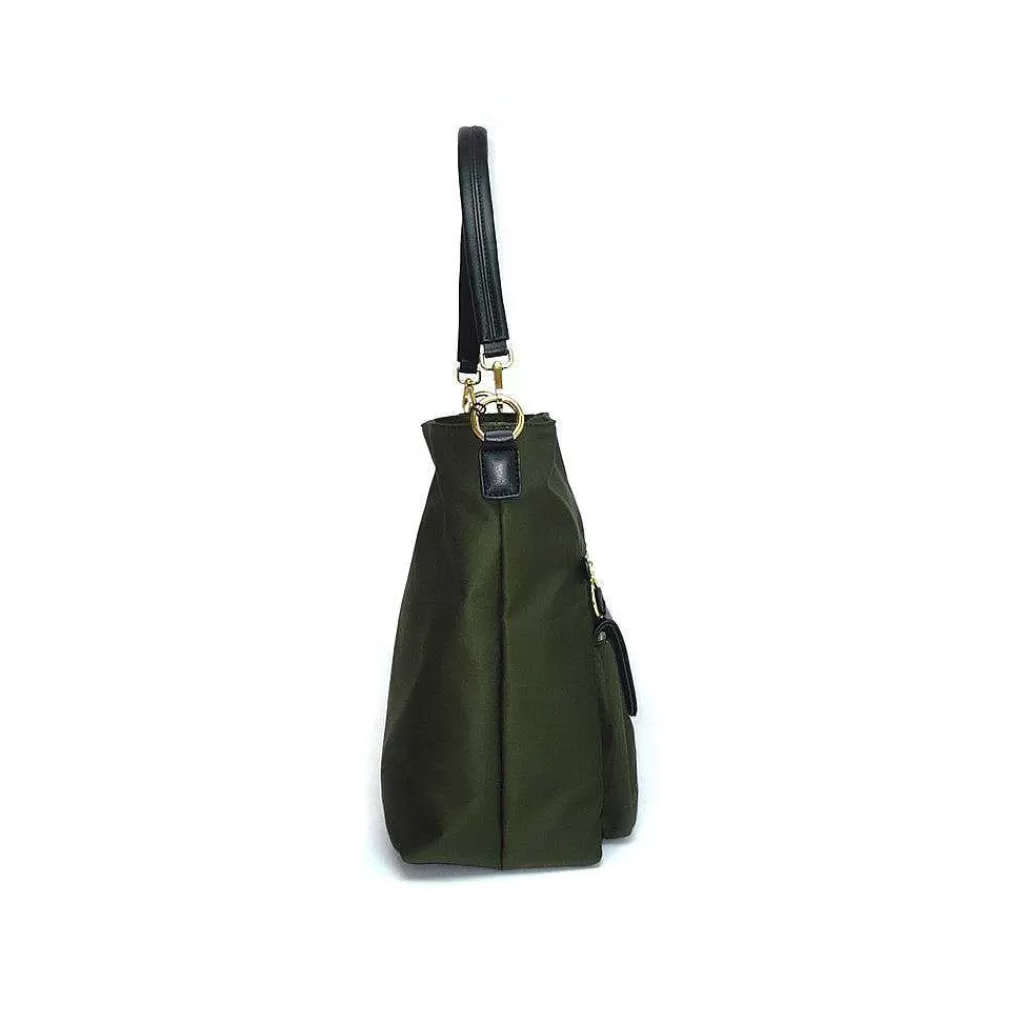 Clearance Borsa In Tessuto Verde O Nera Caleidos Accessori Donna