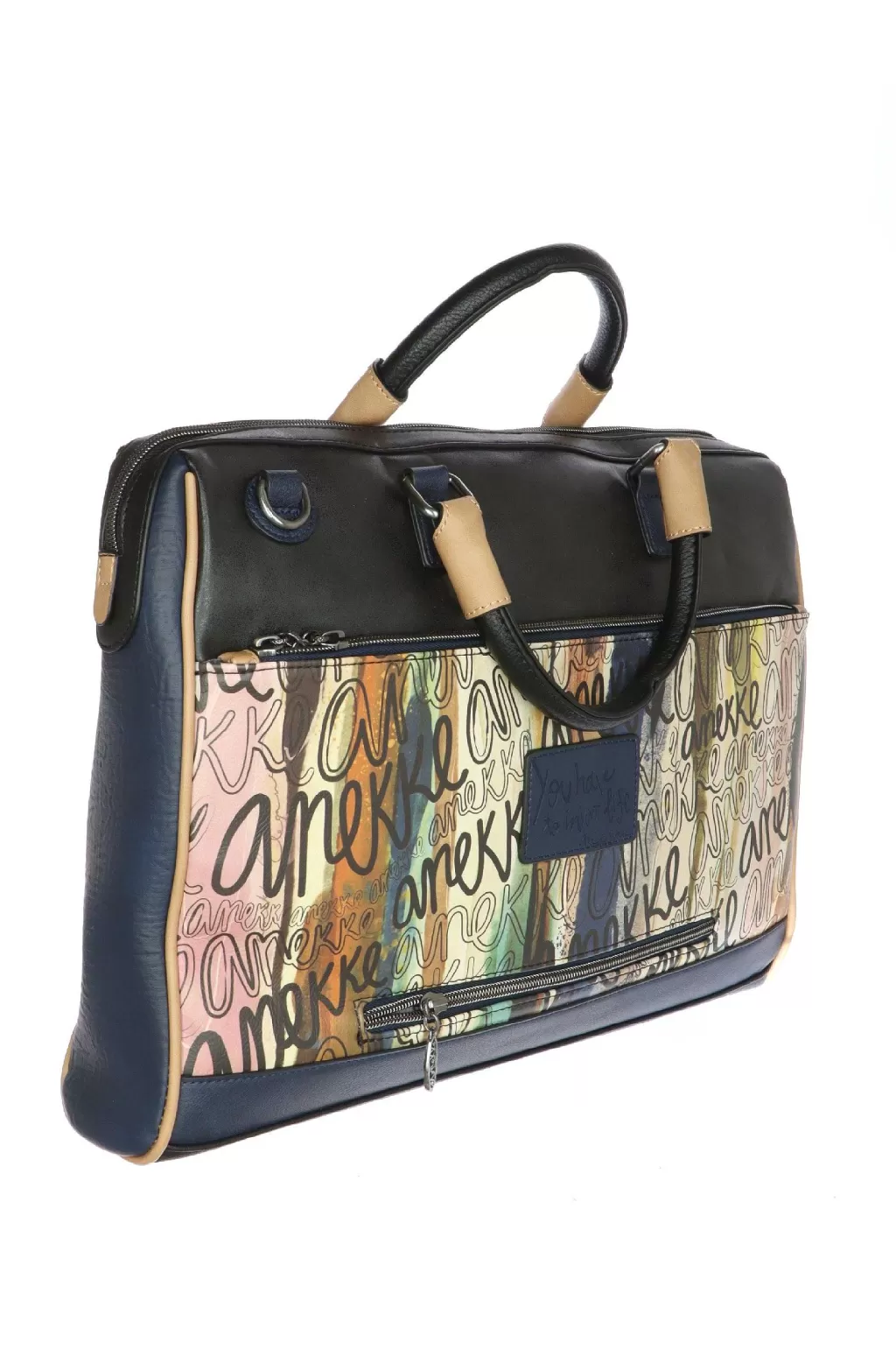 Shop Borsa Lavoto Navy Blue Briefcase Anekke Accessori Donna