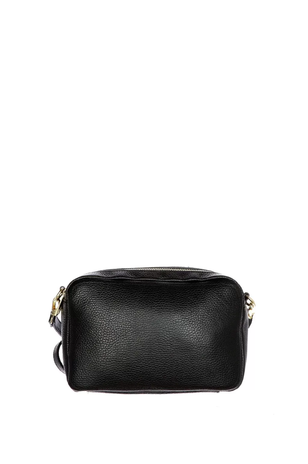 Best Sale Borsa Tracolla Doppia Cerniera Vera Pelle Made In Italy Accessori Donna