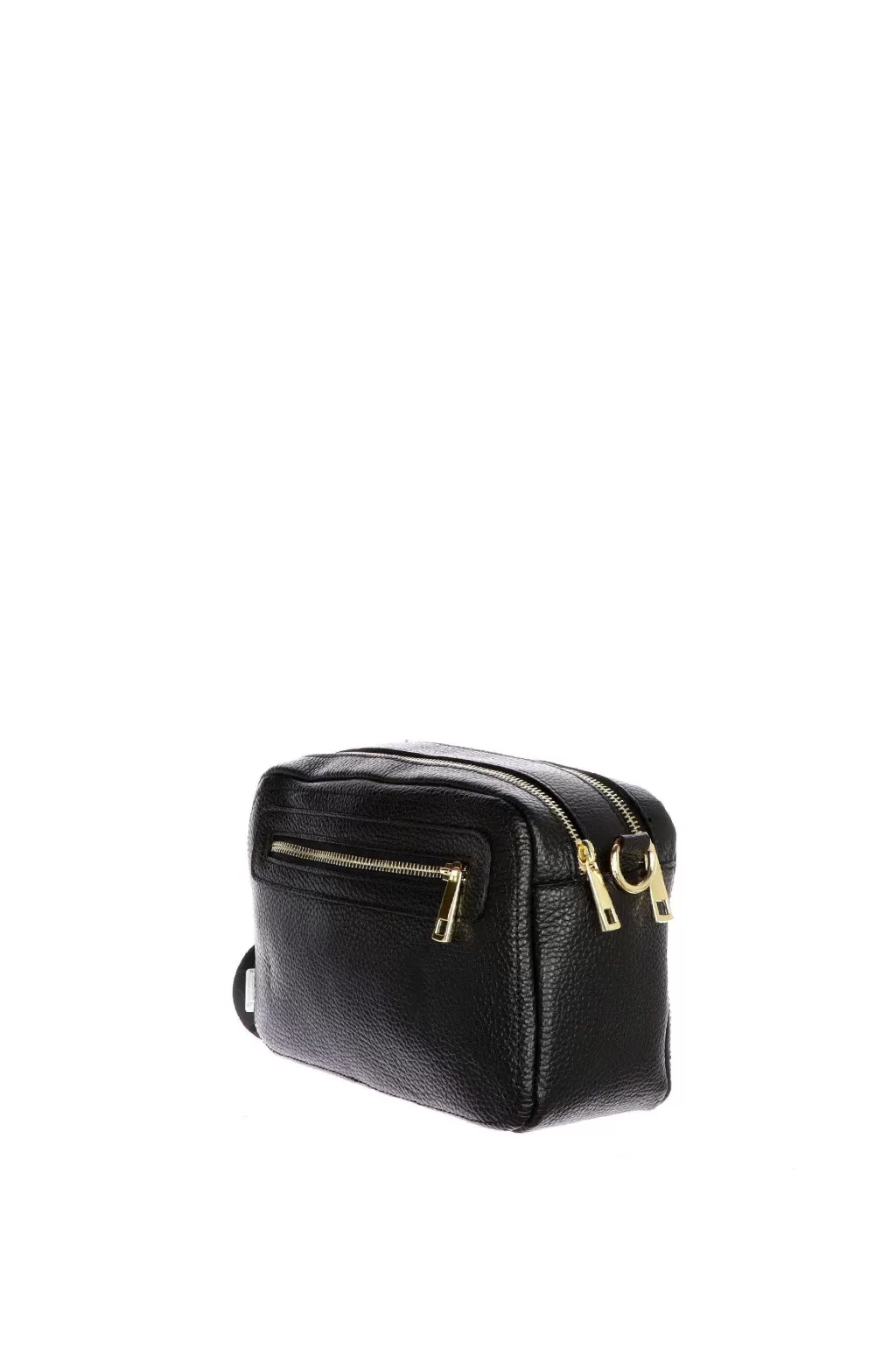 Best Sale Borsa Tracolla Doppia Cerniera Vera Pelle Made In Italy Accessori Donna