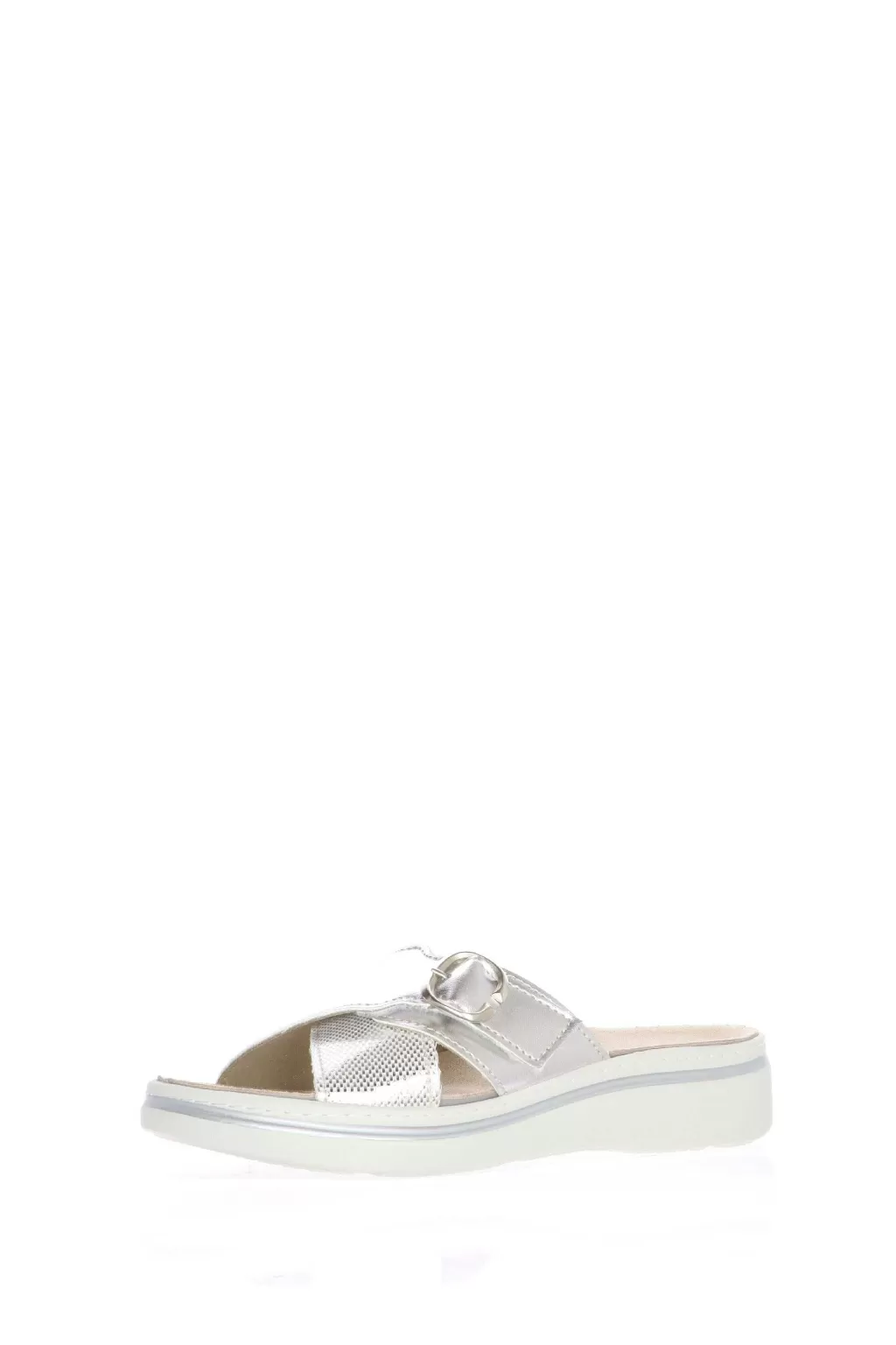 New Ciabatta Con Plantare Estaribile Platino E Oro Cinzia Soft Donna Pantofole E Ciabatte