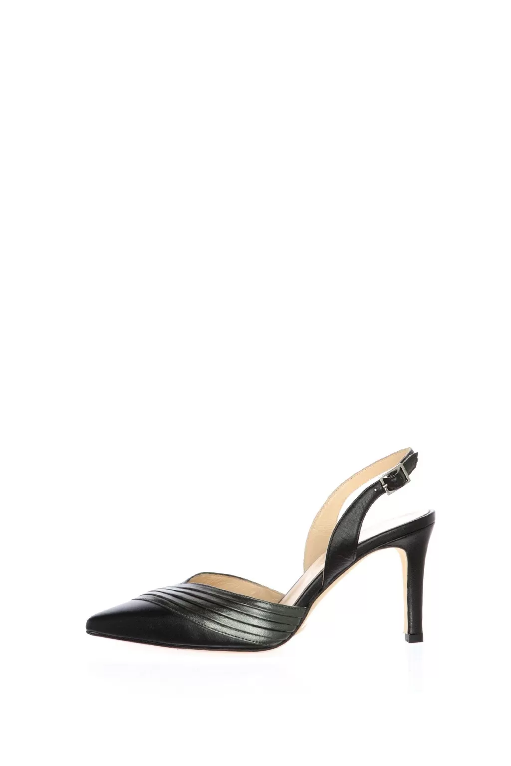 Online Decollee Aperto Al Tallone Nero E Antracite Tiqu Donna Decollete E Slingback