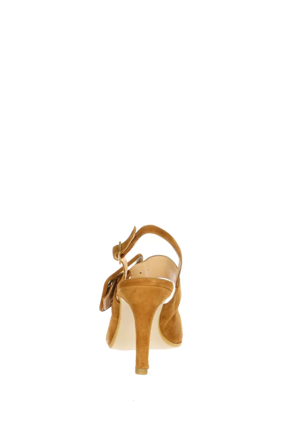Cheap Decollete Aperto Dentro Con Fibbia Nero O Cuoio Donna Decollete E Slingback