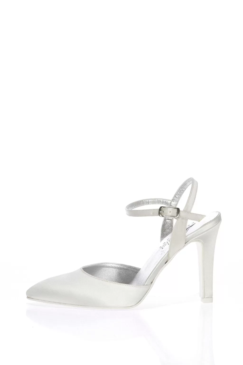 Hot Decollete Sposa In Raso Bianco Seta Con Cinturino A Caviglia Sposa Decollete E Slingback