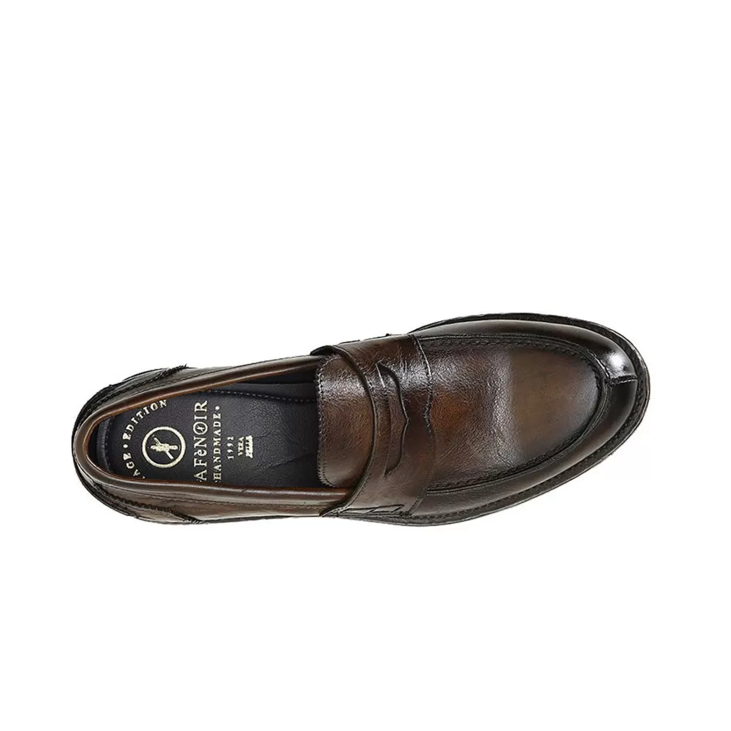 Clearance Mocassino In Pelle Spazzolata Vintage Edition Cafenoir Uomo Casual E Mocassini