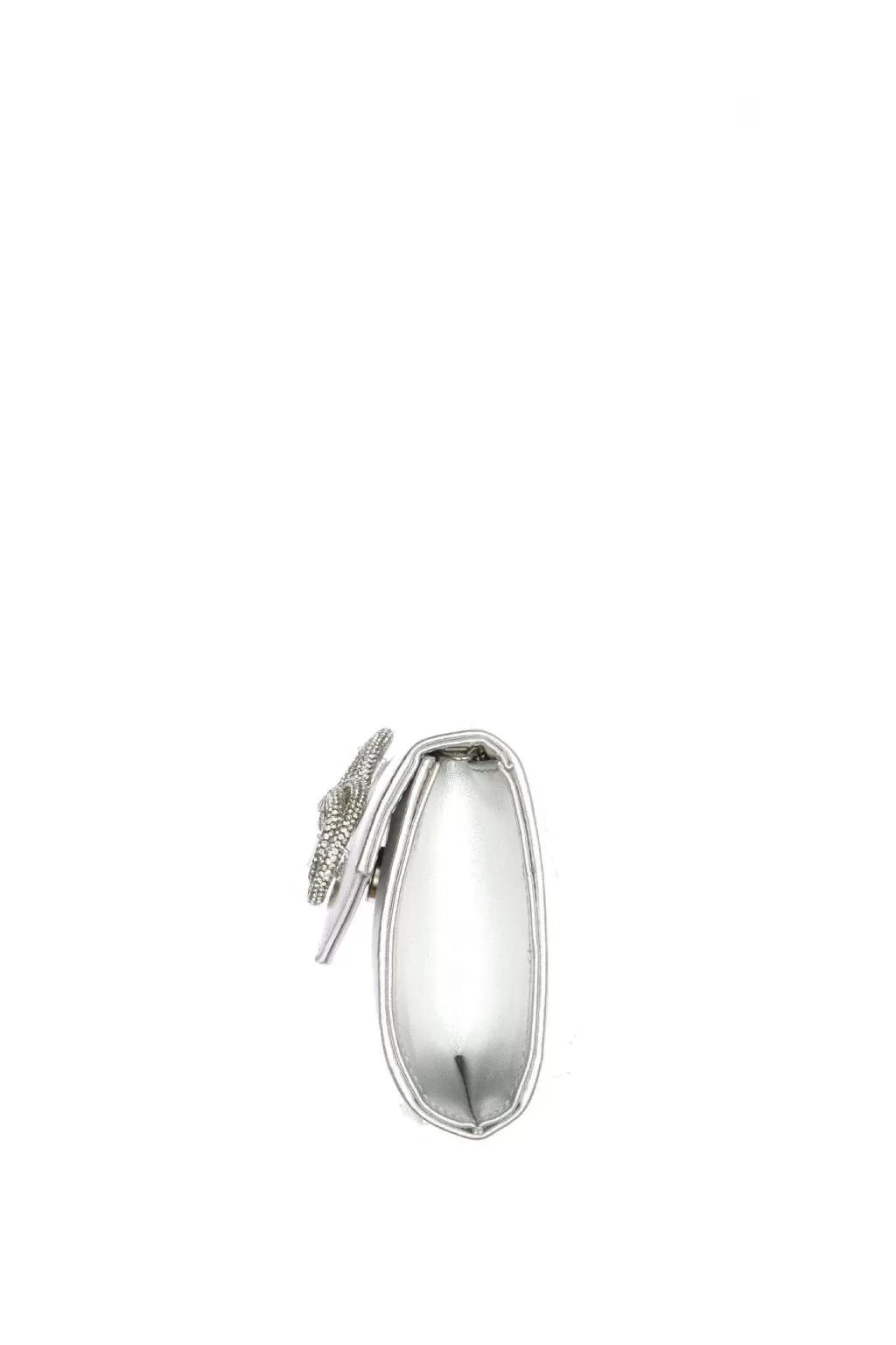 New Pochette Cerimonia Donna In Pelle Argento I Am Accessori Donna