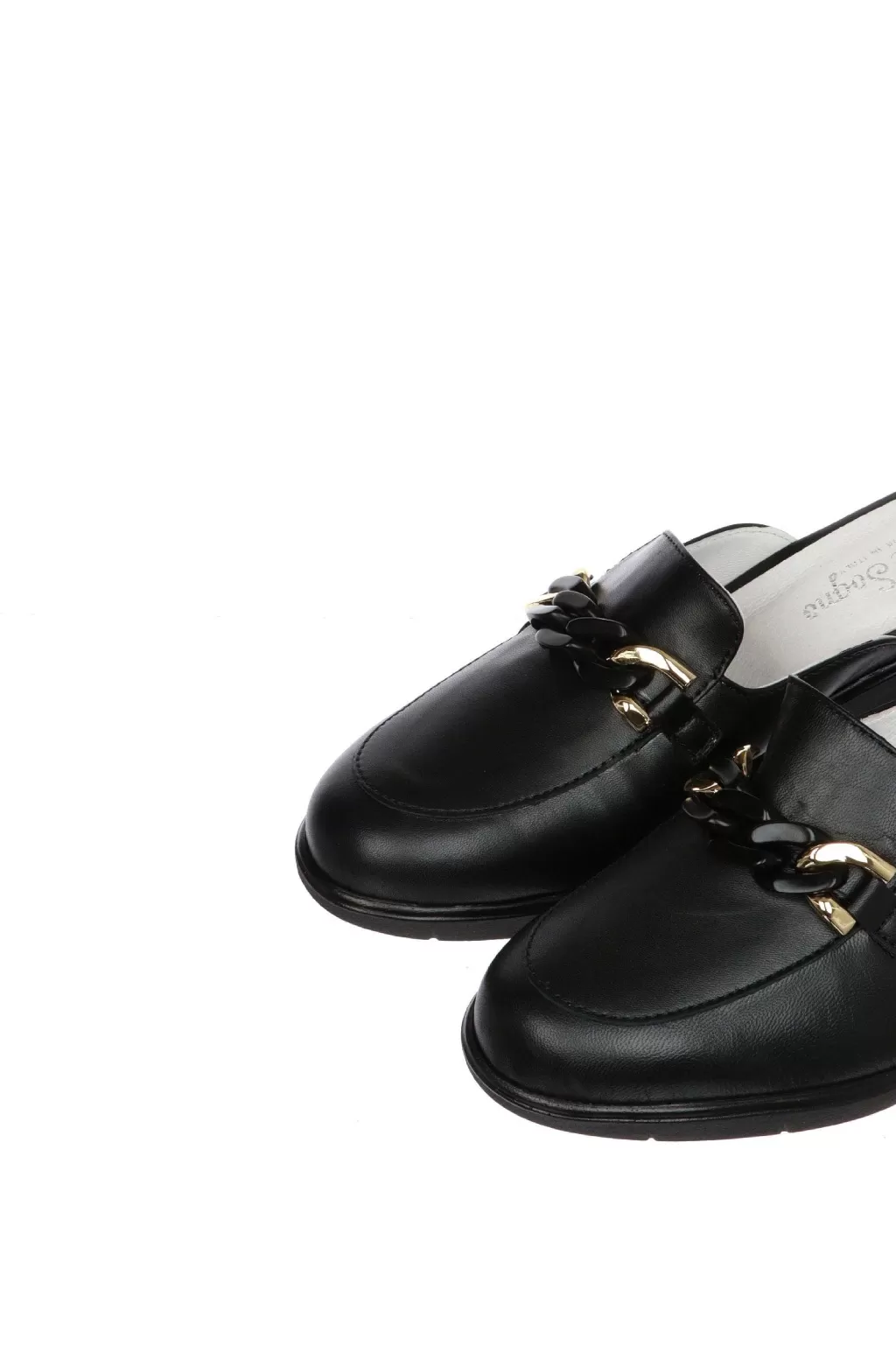 Clearance Sabot In Pelle Nera O Beige Con Zeppa Soffice Sogno Donna Sandali E Sabot