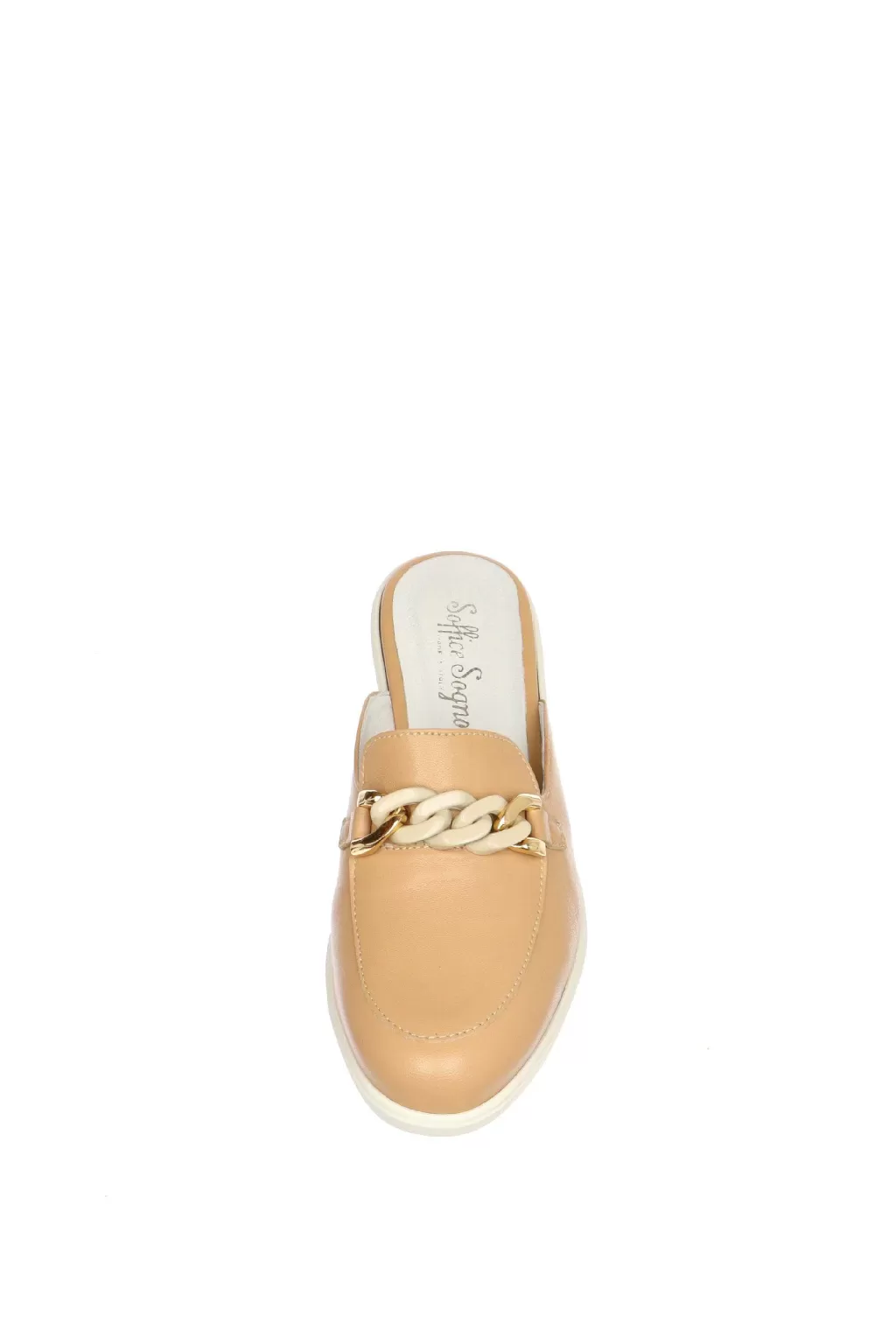 Clearance Sabot In Pelle Nera O Beige Con Zeppa Soffice Sogno Donna Sandali E Sabot