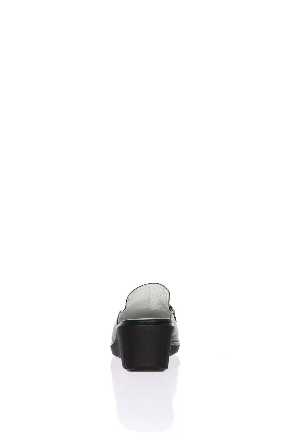 Clearance Sabot In Pelle Nera O Beige Con Zeppa Soffice Sogno Donna Sandali E Sabot