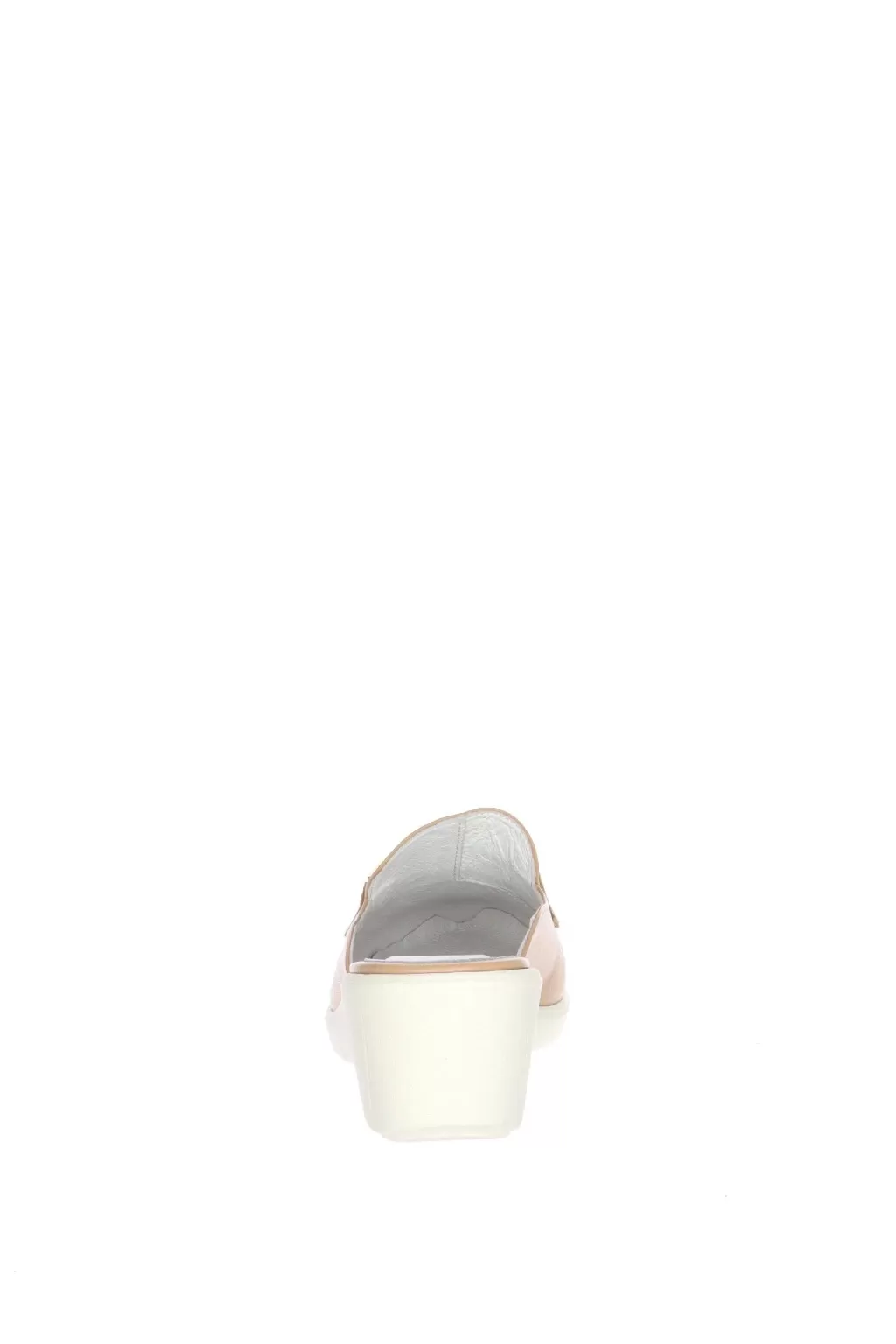 Clearance Sabot In Pelle Nera O Beige Con Zeppa Soffice Sogno Donna Sandali E Sabot
