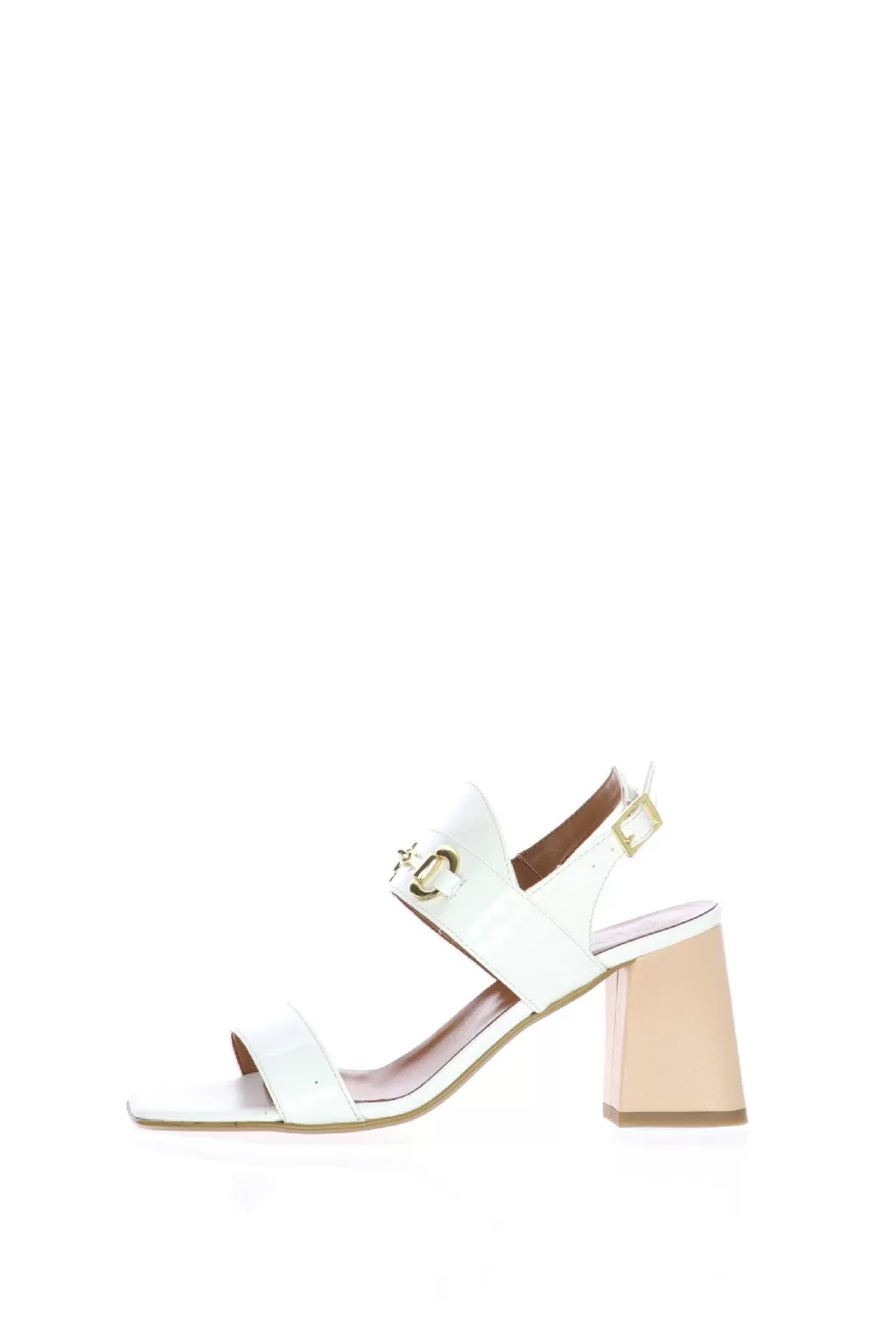 Discount Sandalo Due Fasce Nero O Bianco Con Accessorio Catena Cinzia Soft Donna Sandali E Sabot