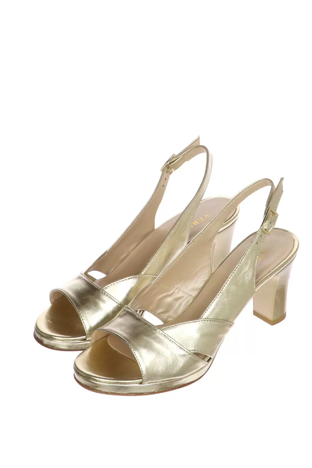 Sale Sandalo In Pelle E Glitter Con Tacco Medio Soffice Sogno Donna Sandali E Sabot