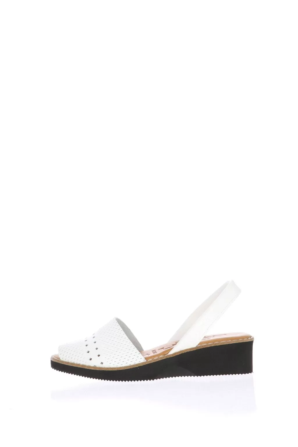 Store Sandalo Minorchina In Pelle Platino O Bianco Lola Donna Sandali E Sabot