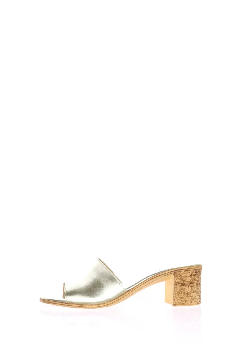 Best Sale Sandalo Scalzato Con Tacco In Pelle Oro Cinzia Soft Donna Sandali E Sabot