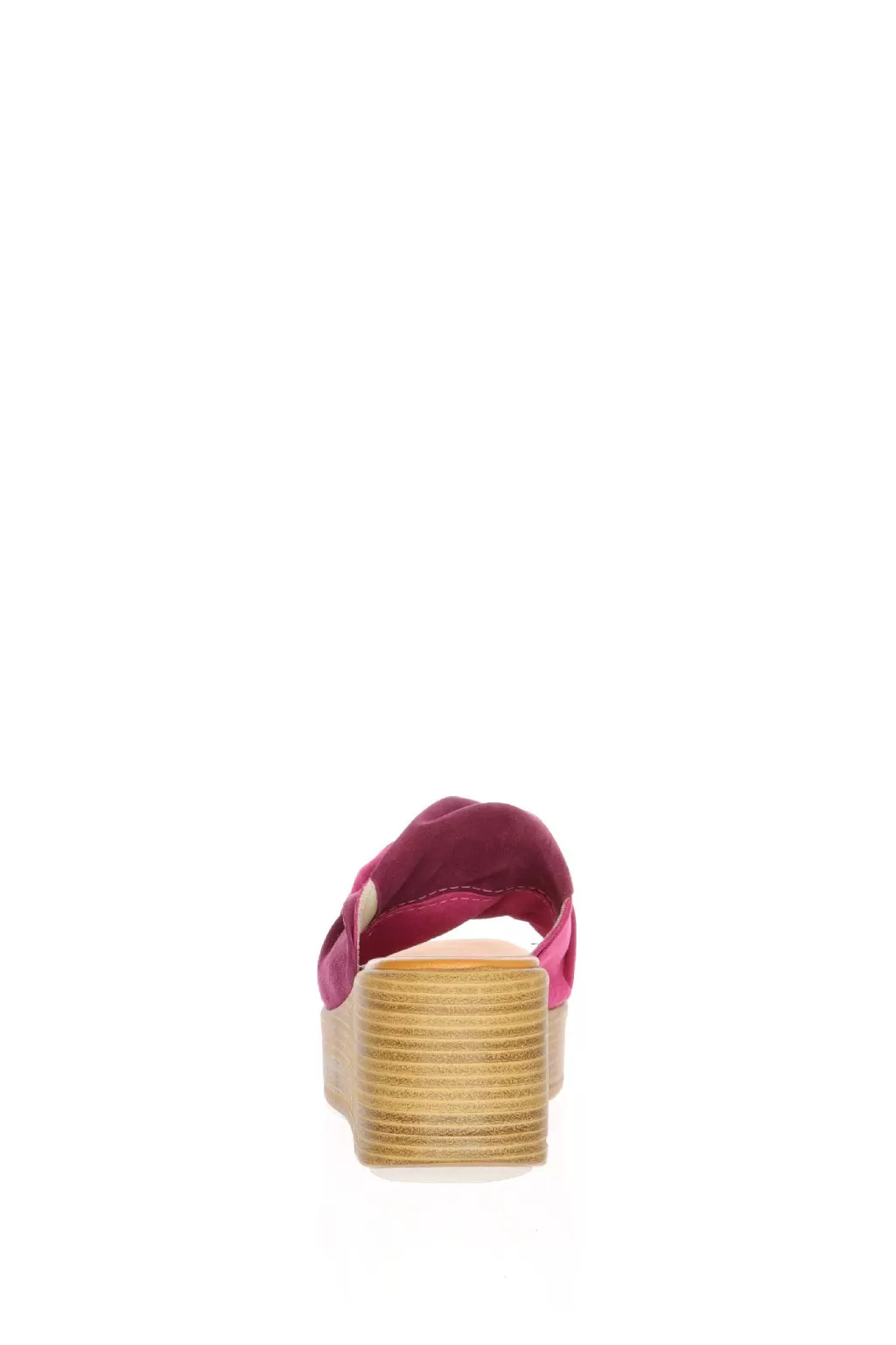 Shop Sandalo Scalzato Fascione In Camoscio Fuxia Cinzia Soft Donna Sandali E Sabot