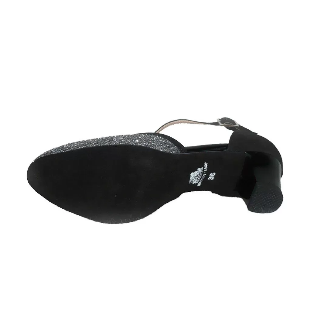 Fashion Scarpe Da Ballo Con Tallone E Punta Chiusa Con Cinturino Sul Dorso Esmeralda Donna Scarpe Da Ballo