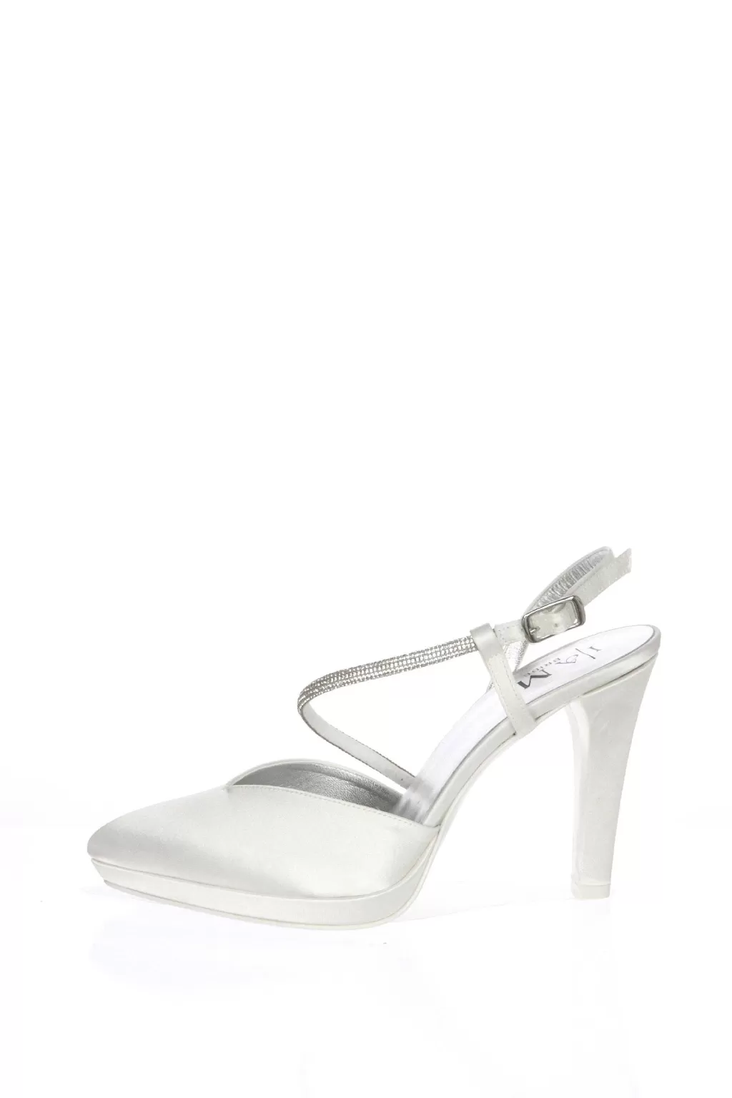 Store Slingback Gioiello Sposa In Raso Bianco Seta I Am Bride Sposa Decollete E Slingback