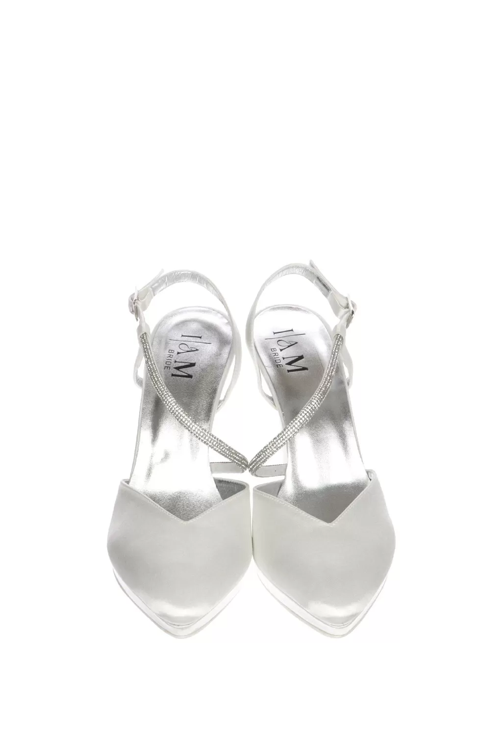 Store Slingback Gioiello Sposa In Raso Bianco Seta I Am Bride Sposa Decollete E Slingback