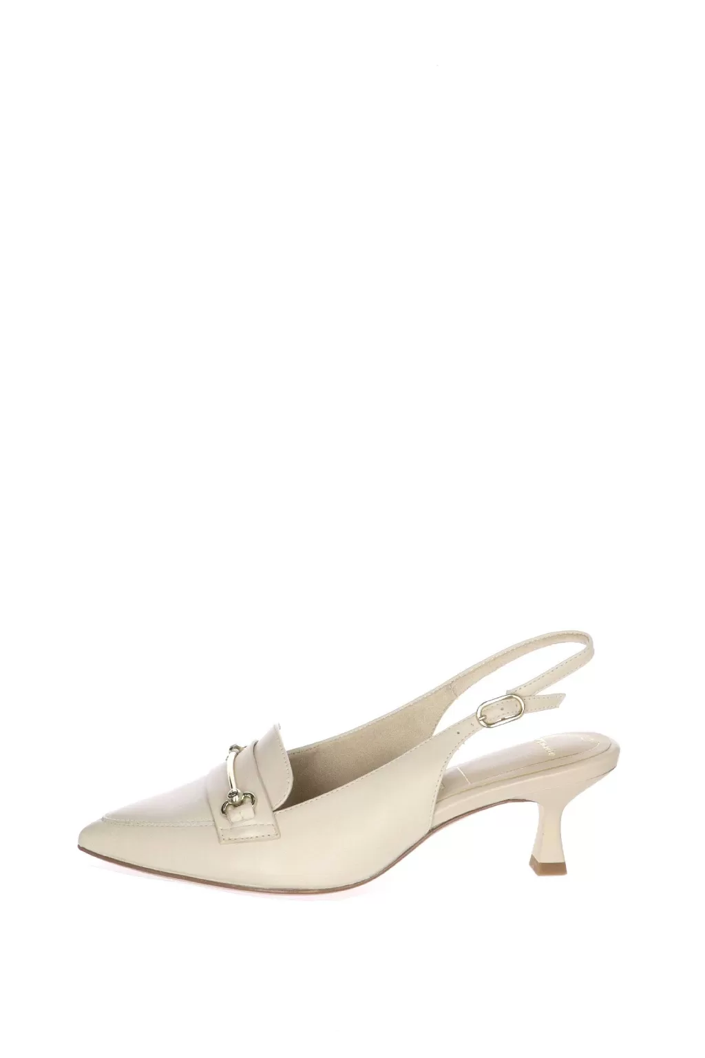 Discount Slingback In Pelle Nera, Beige O Cuoio Con Fibbia Tamaris Donna Decollete E Slingback
