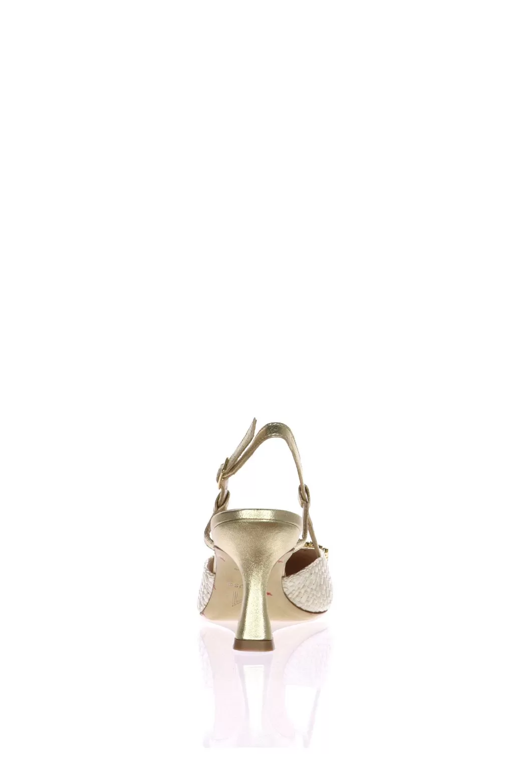 Best Slingback In Tessuto Intrecciato Con Gioiello Melluso Donna Decollete E Slingback