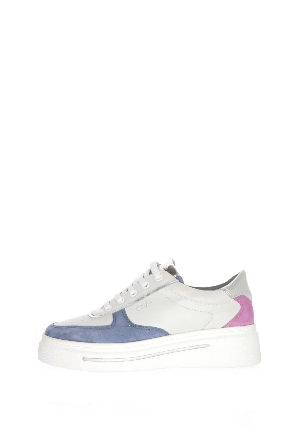 Hot Sneakers Bianca Con Bordi Colorati Cinzia Soft Donna Mocassini E Sneaker