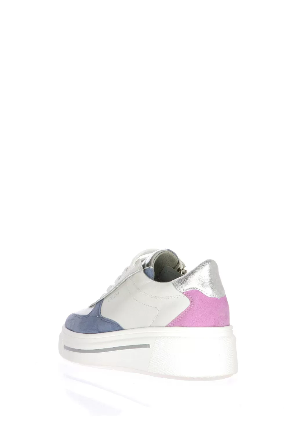 Hot Sneakers Bianca Con Bordi Colorati Cinzia Soft Donna Mocassini E Sneaker