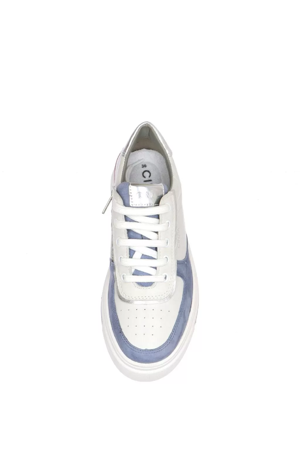Hot Sneakers Bianca Con Bordi Colorati Cinzia Soft Donna Mocassini E Sneaker